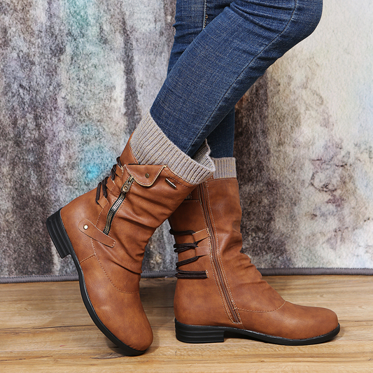 Bottes d’Hiver Femme | Confort Orthopédique & Doublure Chaude | Style Élégant & Semelle Antidérapante