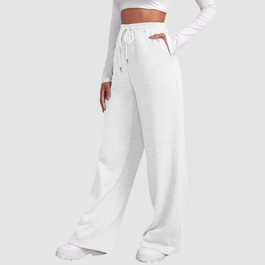 Constance | Pantalon de Jogging Femme Taille Haute, Coupe Large et Confort Décontracté