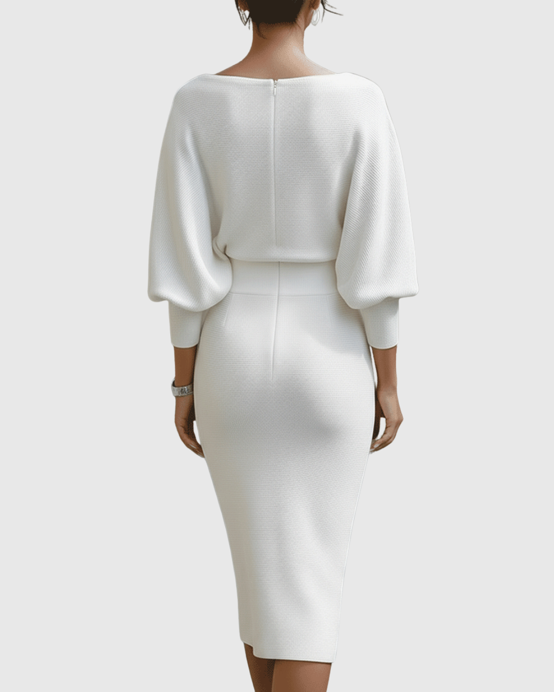 Robe Midi Femme Élégante Drapée et Silhouette Fluide