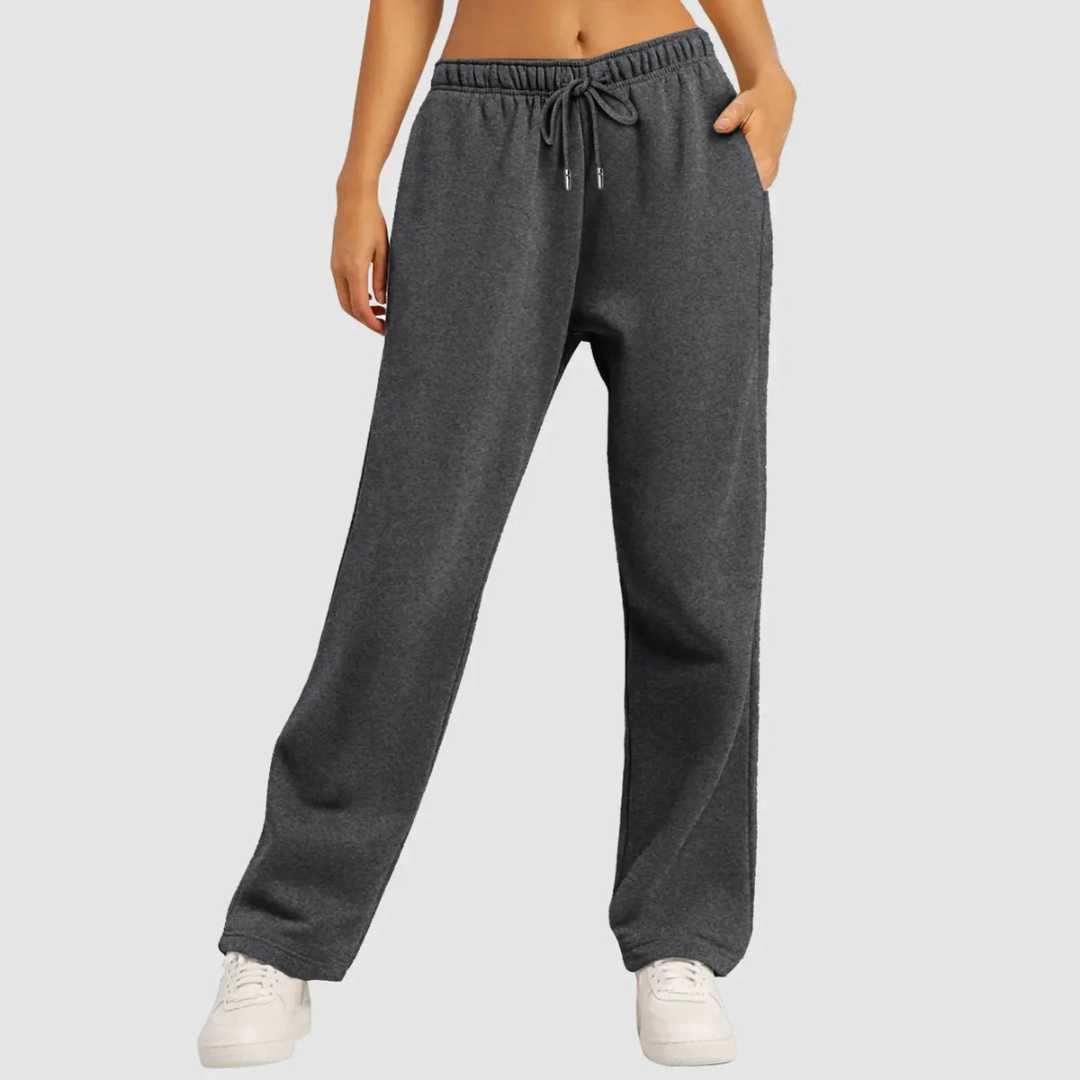 Constance | Pantalon de Jogging Femme Taille Haute, Coupe Large et Confort Décontracté