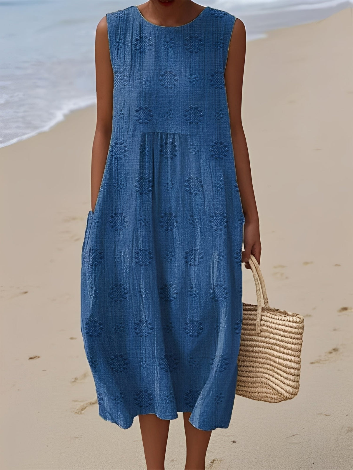 Robe Femme Élégante à Motif et Coupe Confortable