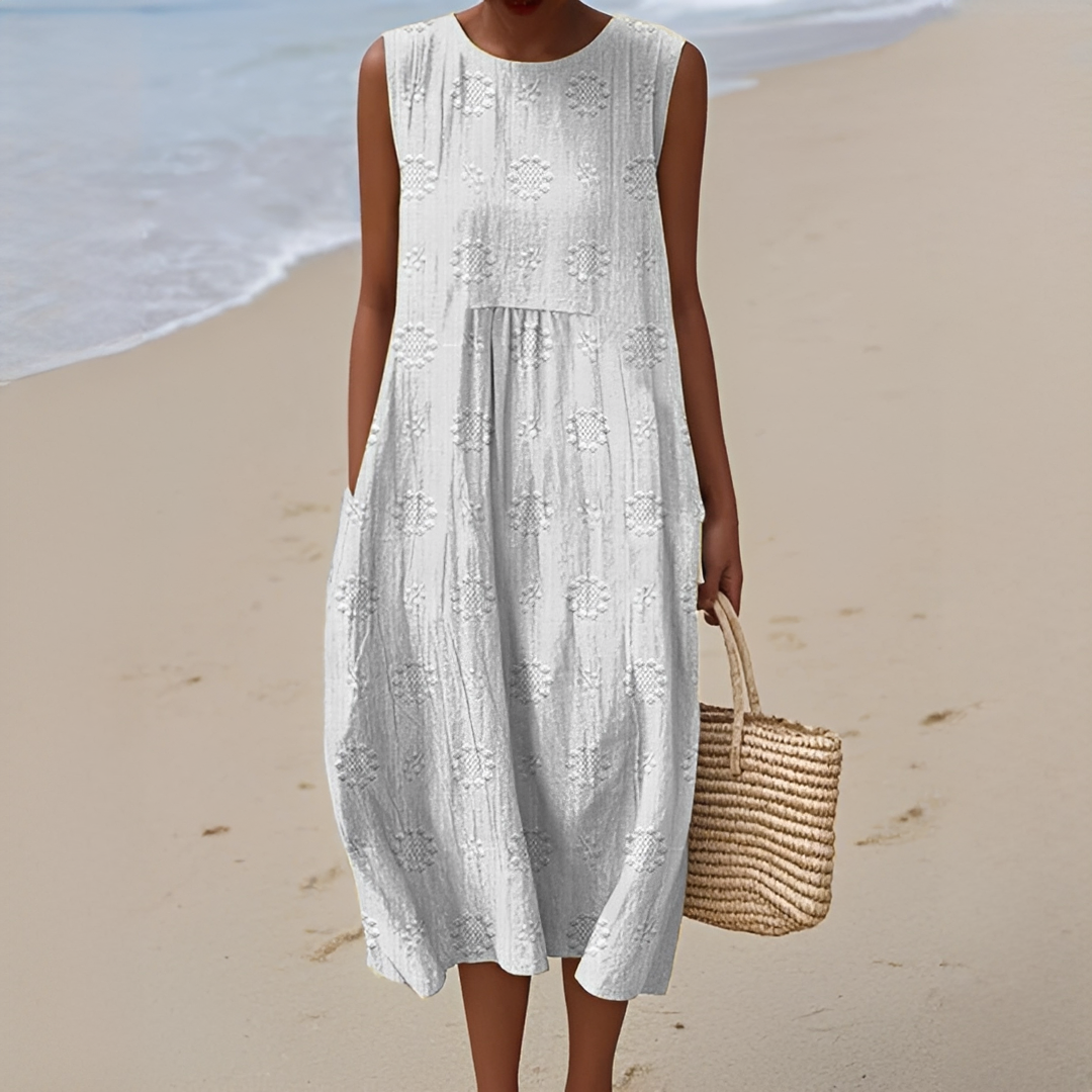 Robe d’Été Sans Manches Femme – Confort Léger et Style Intemporel