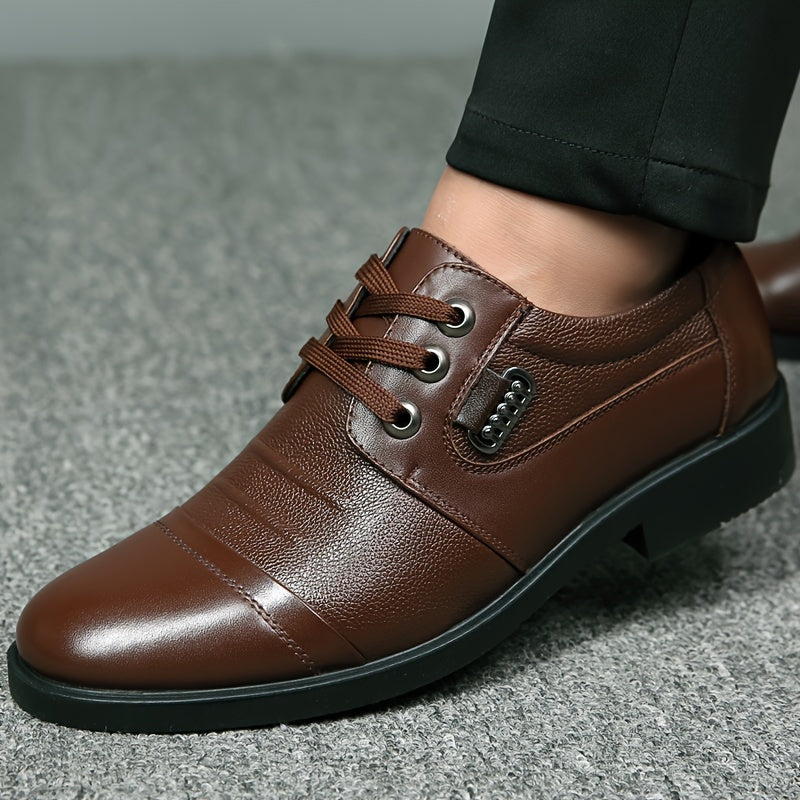 Pryden | Chaussures Homme Hiver Habillées avec Lacets et Doublure Chaude