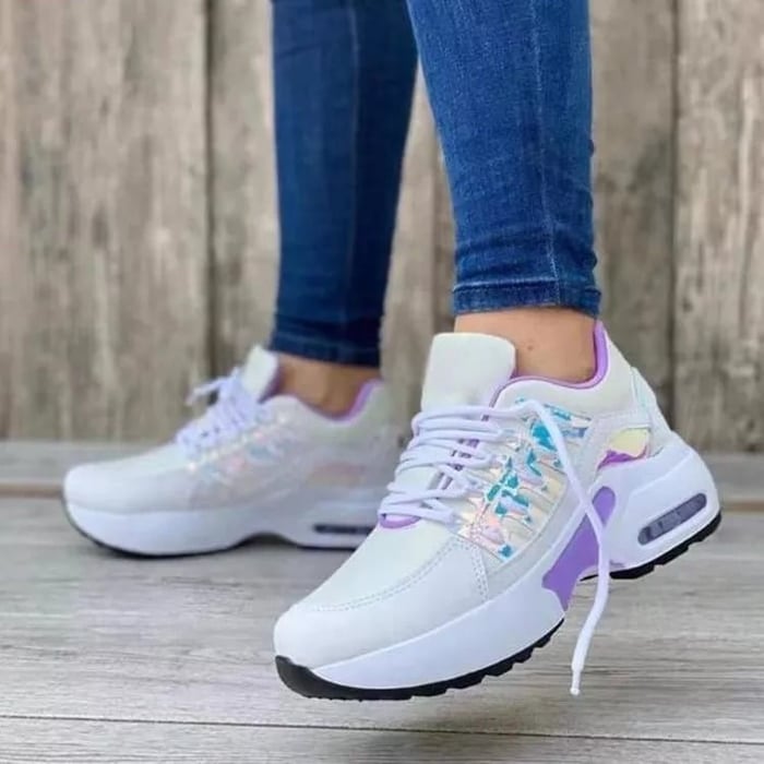 Réjane | Baskets Modernes à Plateforme et Lacets pour Femme