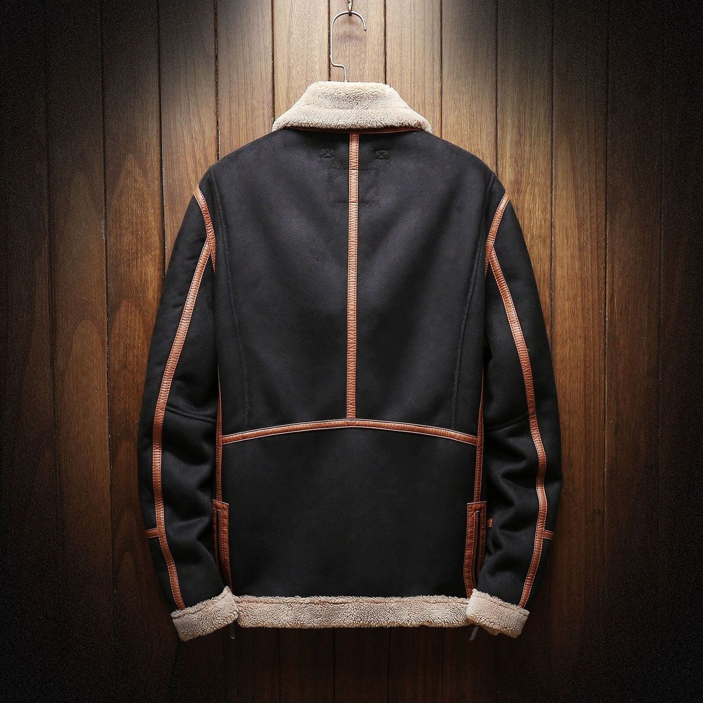 Veste Homme en Suède | Doublée Polaire | Style Vintage Élégant pour l’Hiver