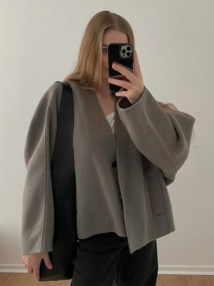 Manteau Oversize Femme | Tissu Doux et Chaud | Coupe Ample et Moderne