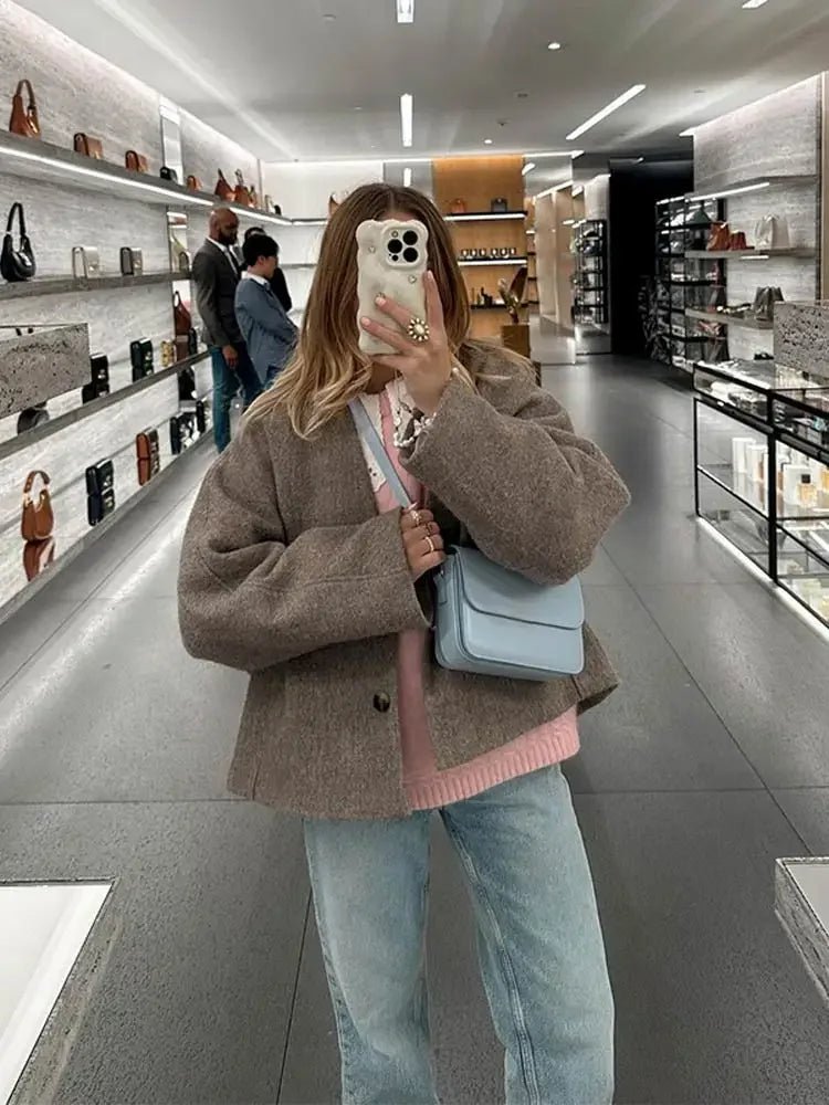 Manteau Oversize Femme | Tissu Doux et Chaud | Coupe Ample et Moderne