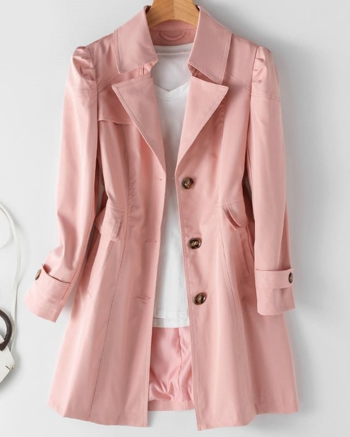 Mathilde | Trench Coat - Trench Classique Femme à Boutons avec Coupe Élégante