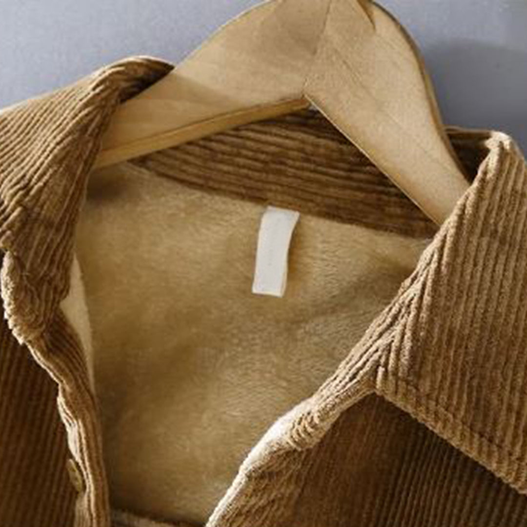 Chemise d’Hiver en Velours Côtelé pour Homme | Chaleur & Élégance Décontractée