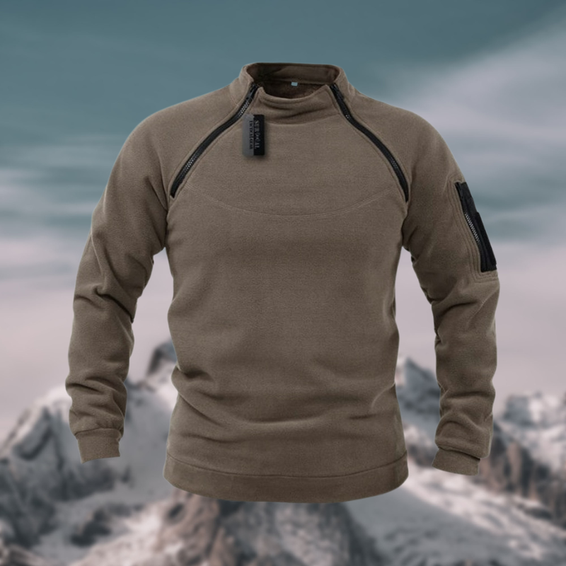 Quincy | Sweat Homme à Col Zippé Confort Outdoor