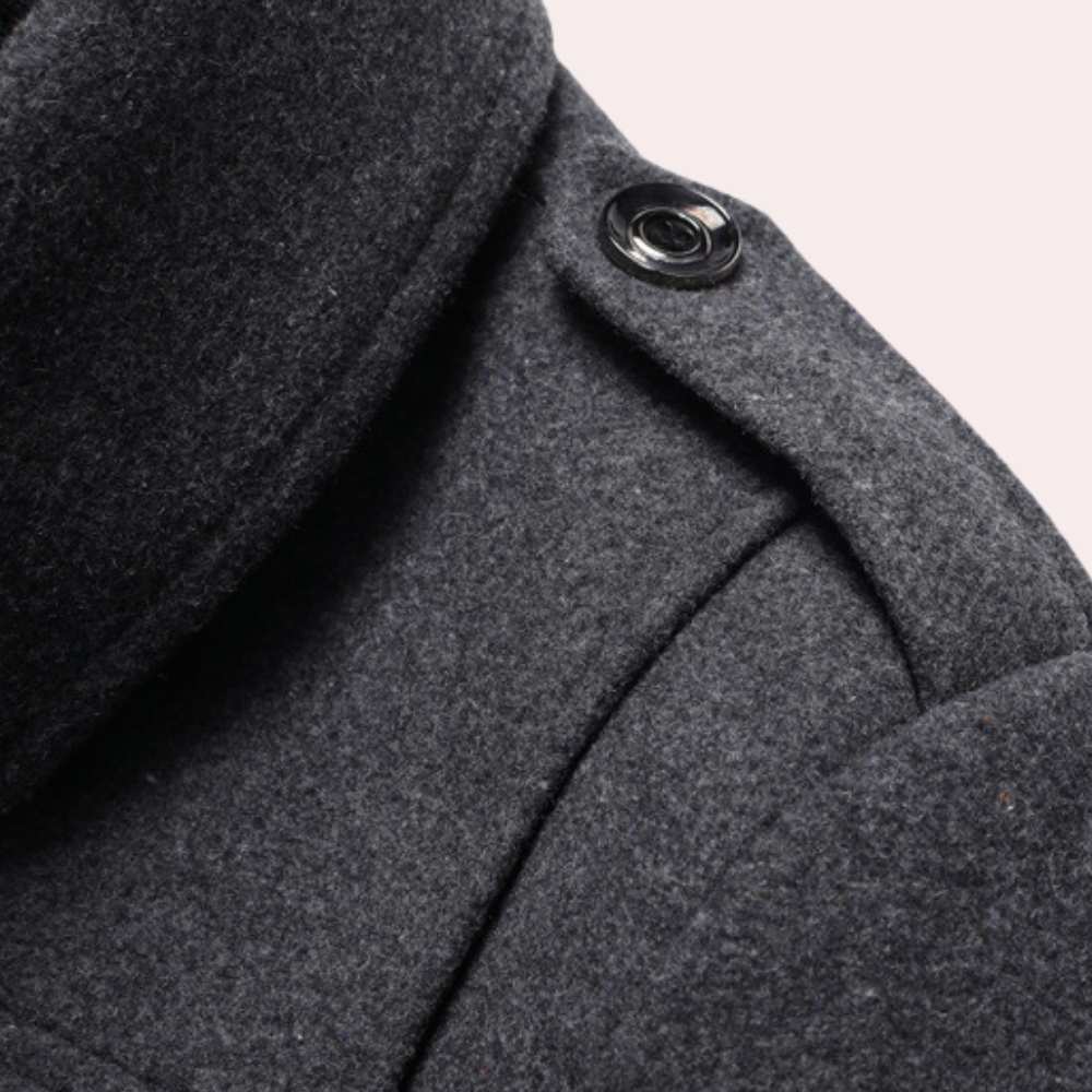 Manteau Hiver Homme | Col Double et Fermeture Zippée Stylée