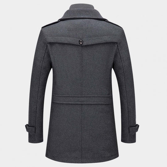 Manteau Hiver Homme | Col Double et Fermeture Zippée Stylée