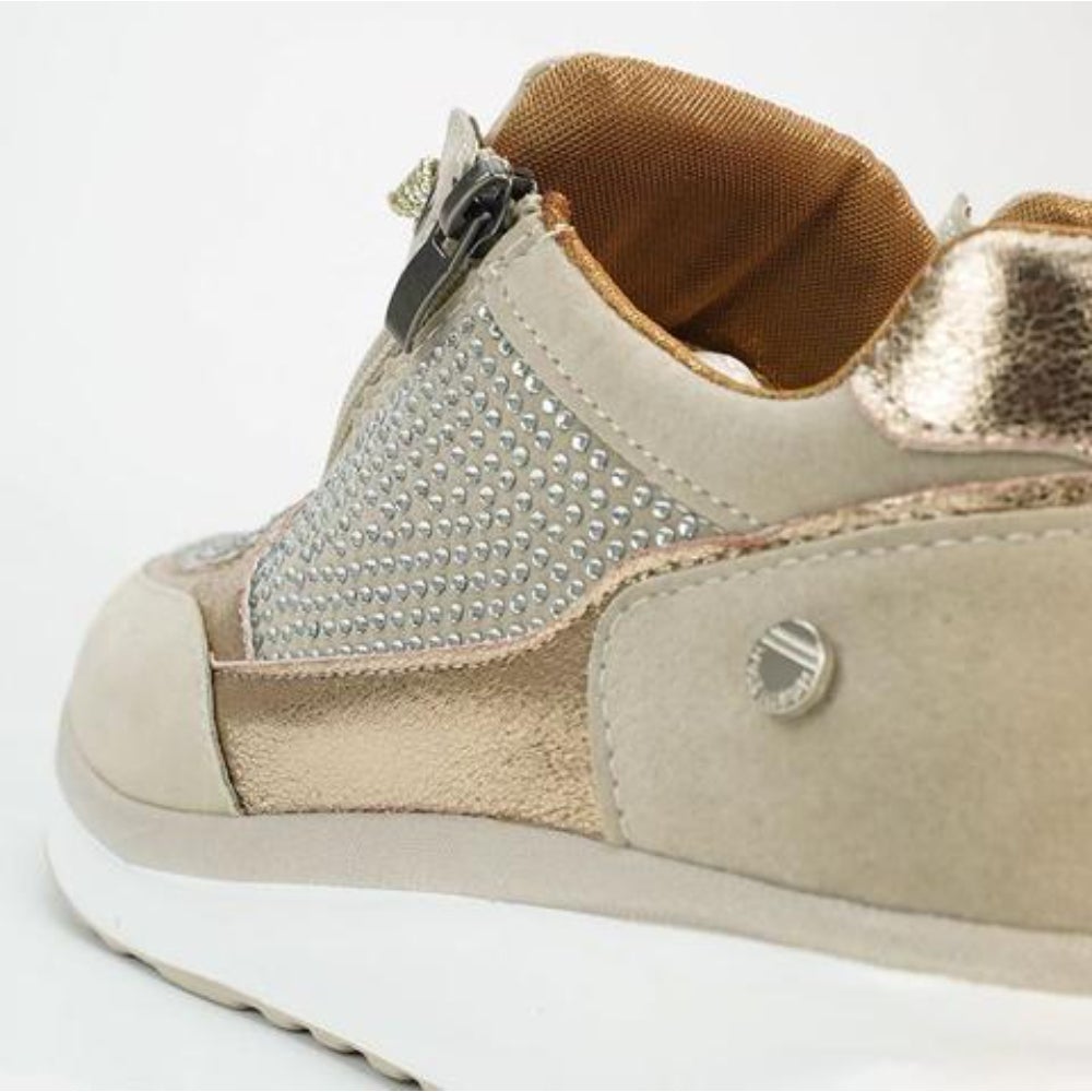 Natacha | Baskets Femme à Lacets avec Fermeture Éclair et Semelle Plateforme Confort