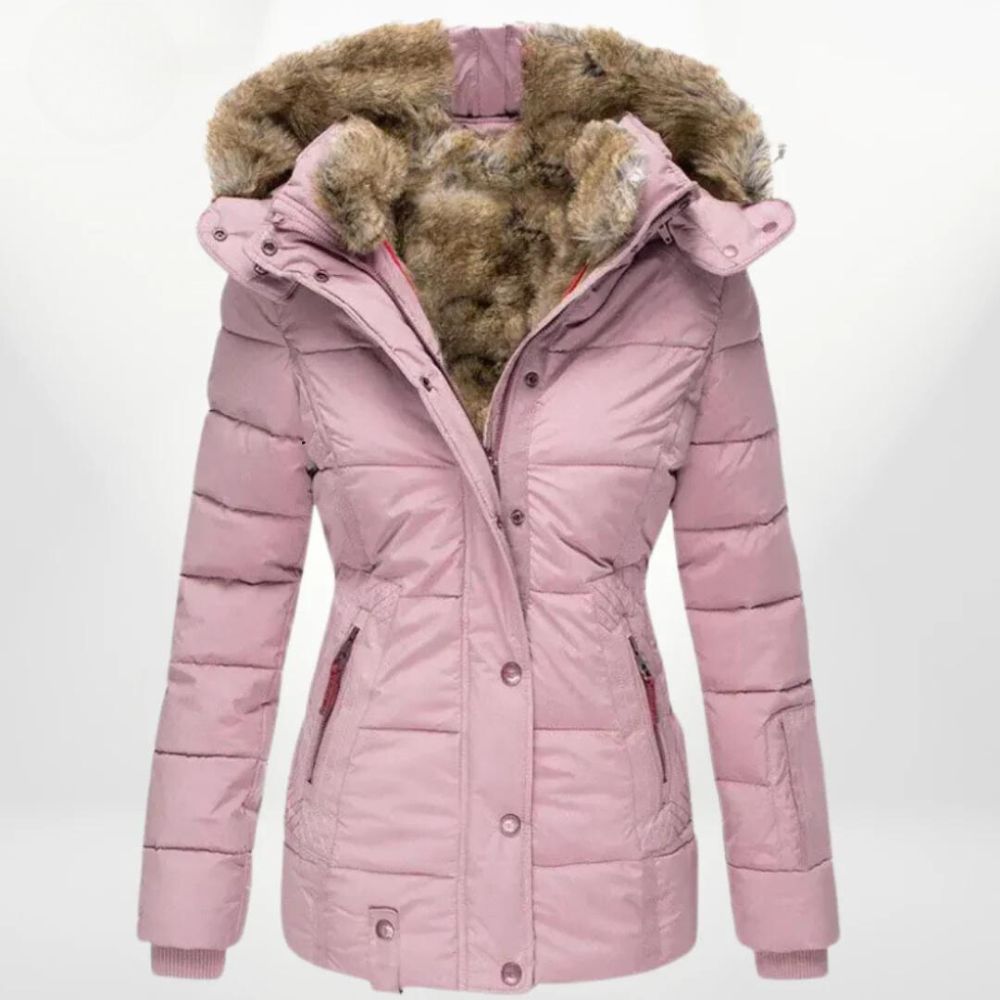 Joséphina | Manteau Matelassé Femme en Coton avec Capuche Amovible