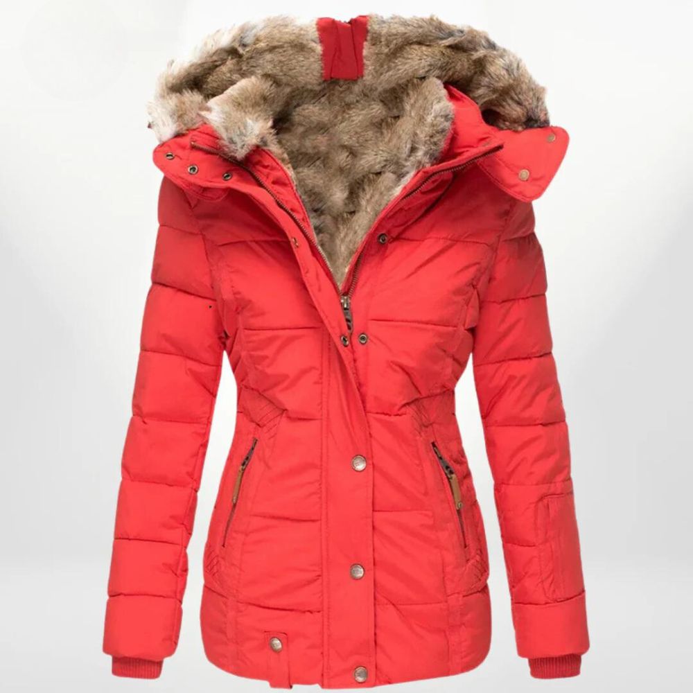 Joséphina | Manteau Matelassé Femme en Coton avec Capuche Amovible