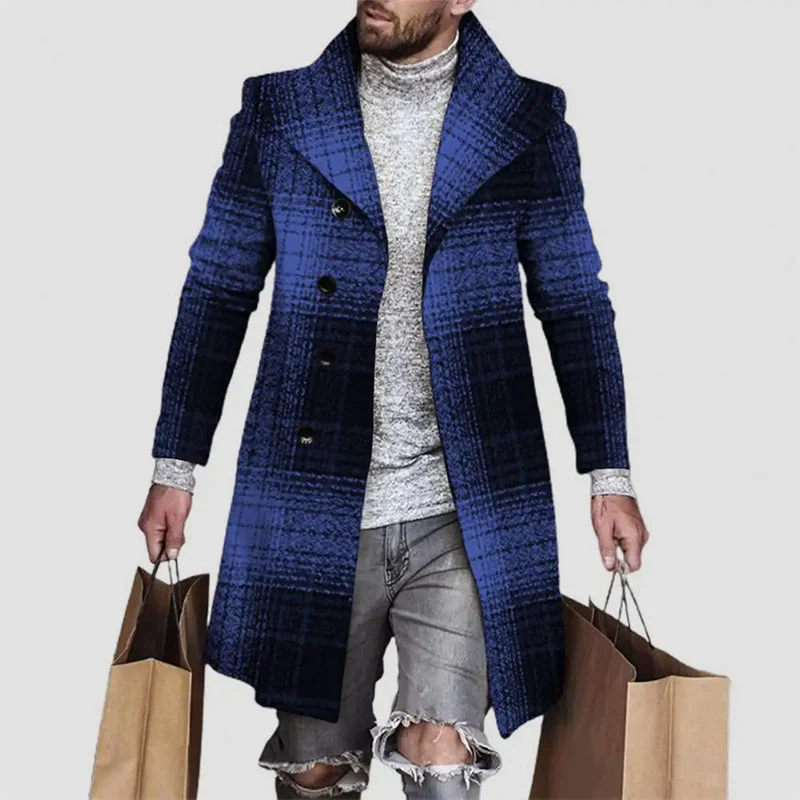 Manteau à carreaux pour homme – Style affirmé, Élégant & Polyvalent
