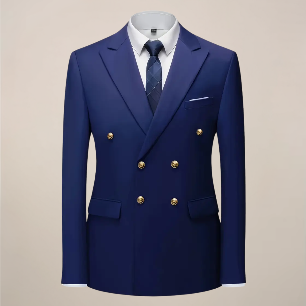 Double-Breasted Suit | Costume Homme Croisé Élégant 2 Pièces pour Cérémonies & Occasions Formelles