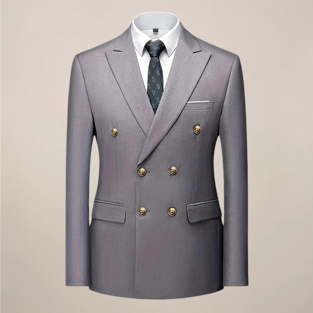 Double-Breasted Suit | Costume Homme Croisé Élégant 2 Pièces pour Cérémonies & Occasions Formelles