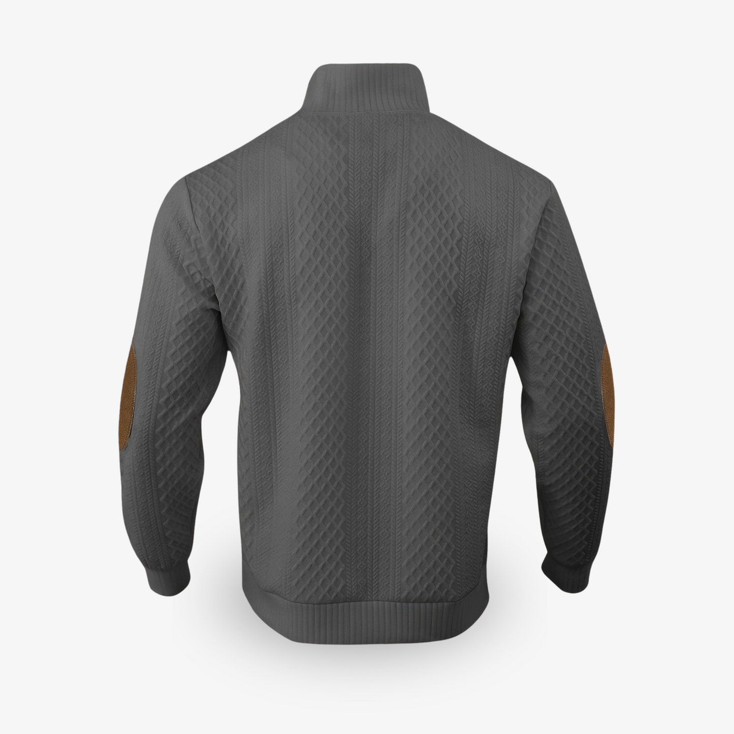 Pull Homme en Laine Mérinos | Col Boutonné Texturé