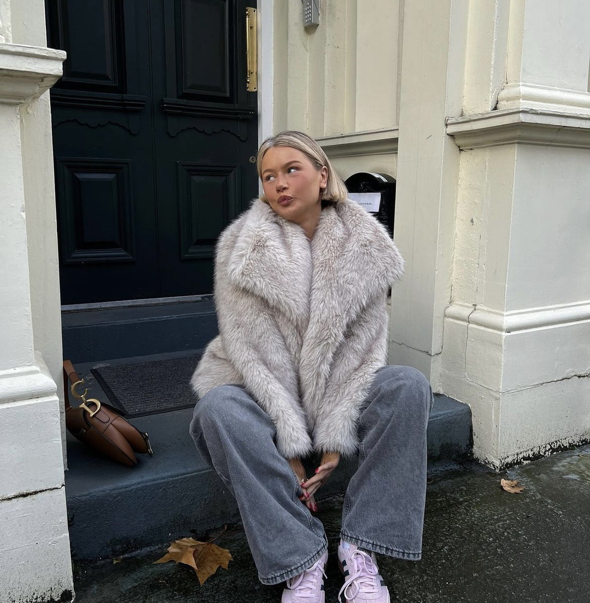 Élodine | Manteau Femme Fourrure Synthétique Luxe Hiver Chaud