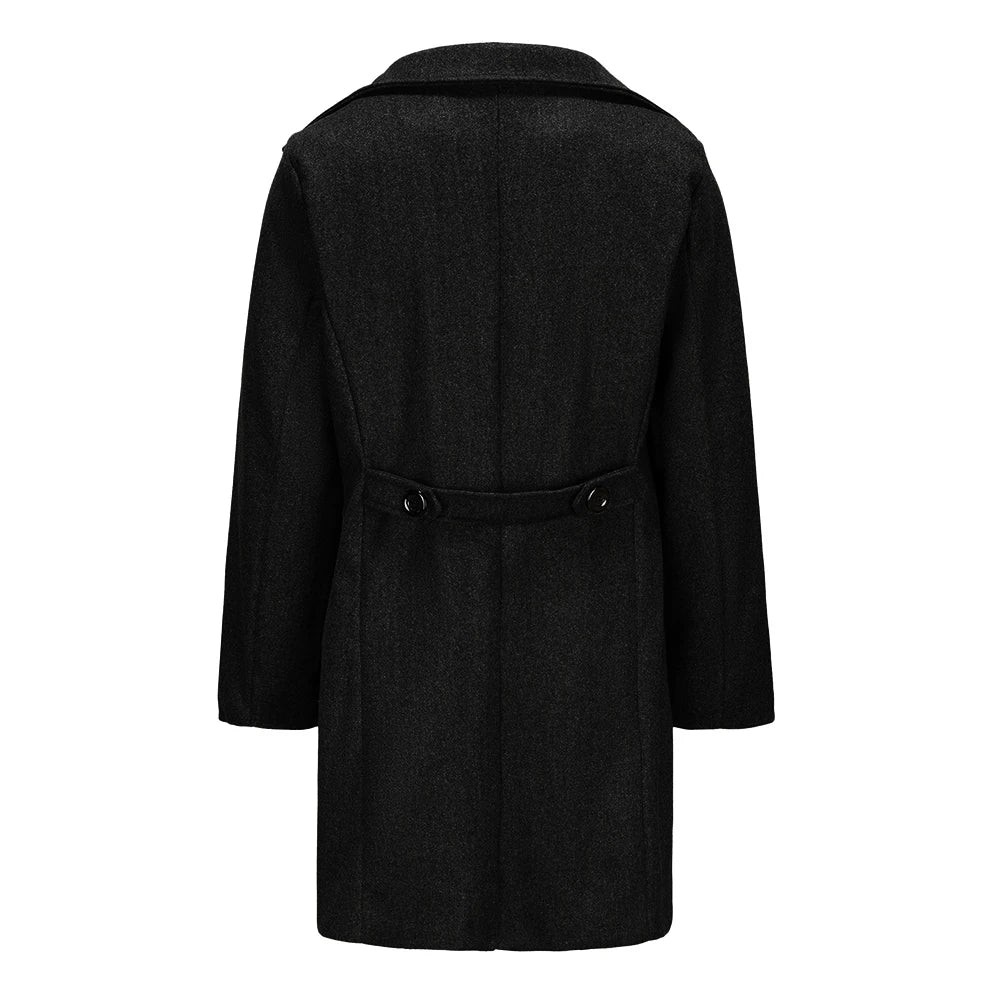 Nicolien | Manteau Homme Long Élégant et Moderne à Double Boutonnage