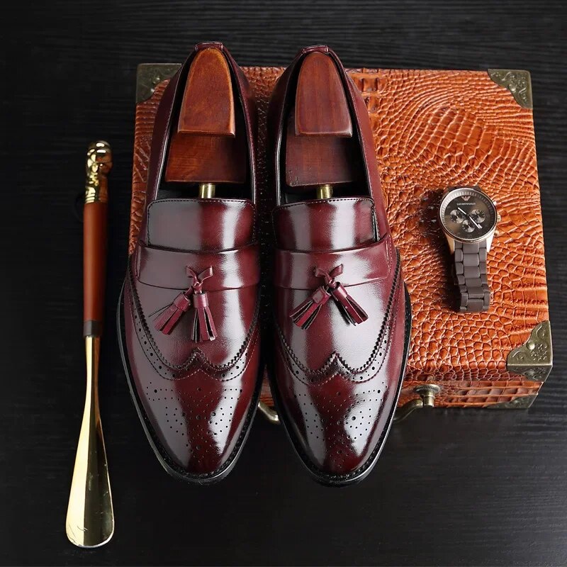 Victor | Mocassins Homme Orthopédiques Classiques avec Pampilles