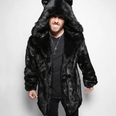 Manteau en Fourrure Synthétique Luxe | Capuche Élégante & Confort Thermique