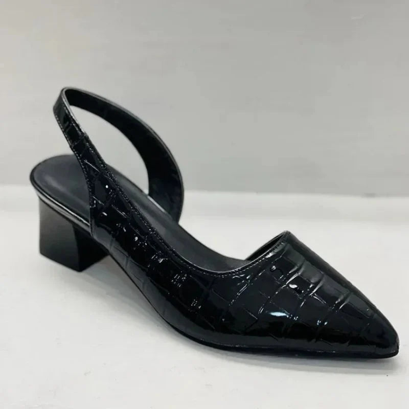 Ornella | Sandales Femme Élégantes à Talon Slingback Bout Pointu Fermé