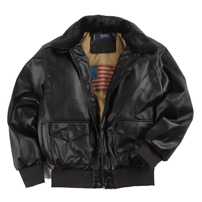 Veste Homme Vintage Effet Cuir | Tissu Durable et Style Rétro
