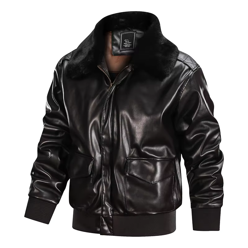 Veste Homme Vintage Effet Cuir | Tissu Durable et Style Rétro