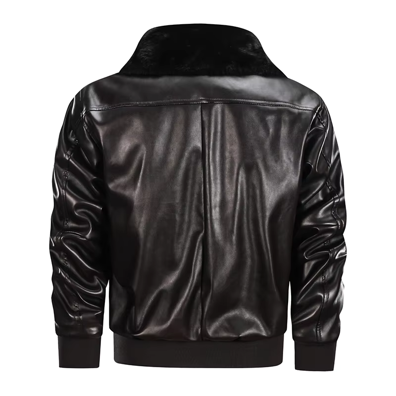Veste Homme Vintage Effet Cuir | Tissu Durable et Style Rétro