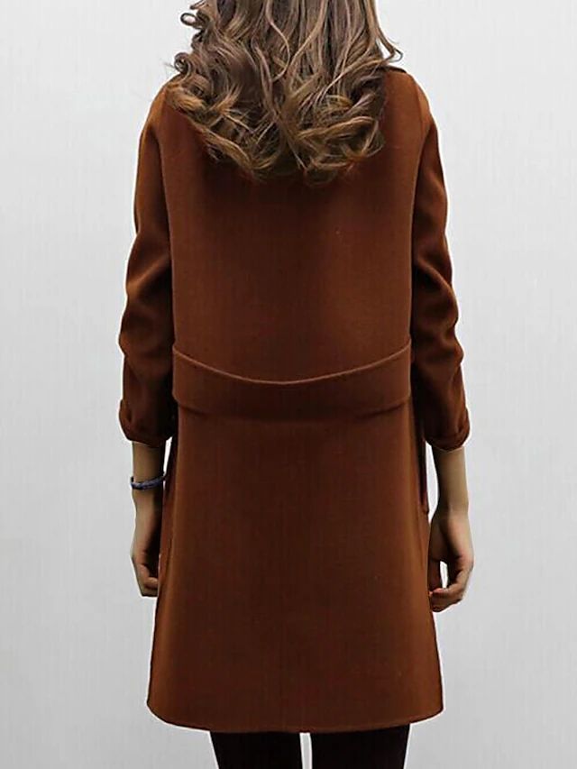 Geneva | Manteau Long Femme à Double Boutonnage avec Large Col