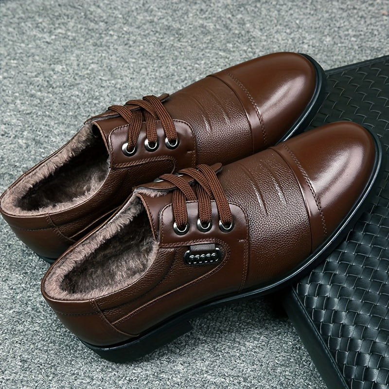 Pryden | Chaussures Homme Hiver Habillées avec Lacets et Doublure Chaude