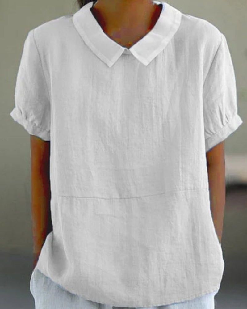Blouse à Col Classique pour Femme – Style Épuré pour le Quotidien