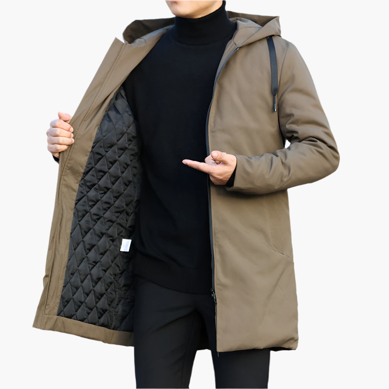 Veste d’Hiver Homme avec Capuche | Imperméable, Coupe-Vent & Chaude pour l’Automne et l’Hiver