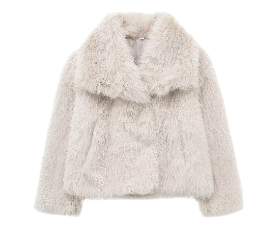 Élodine | Manteau Femme Fourrure Synthétique Luxe Hiver Chaud