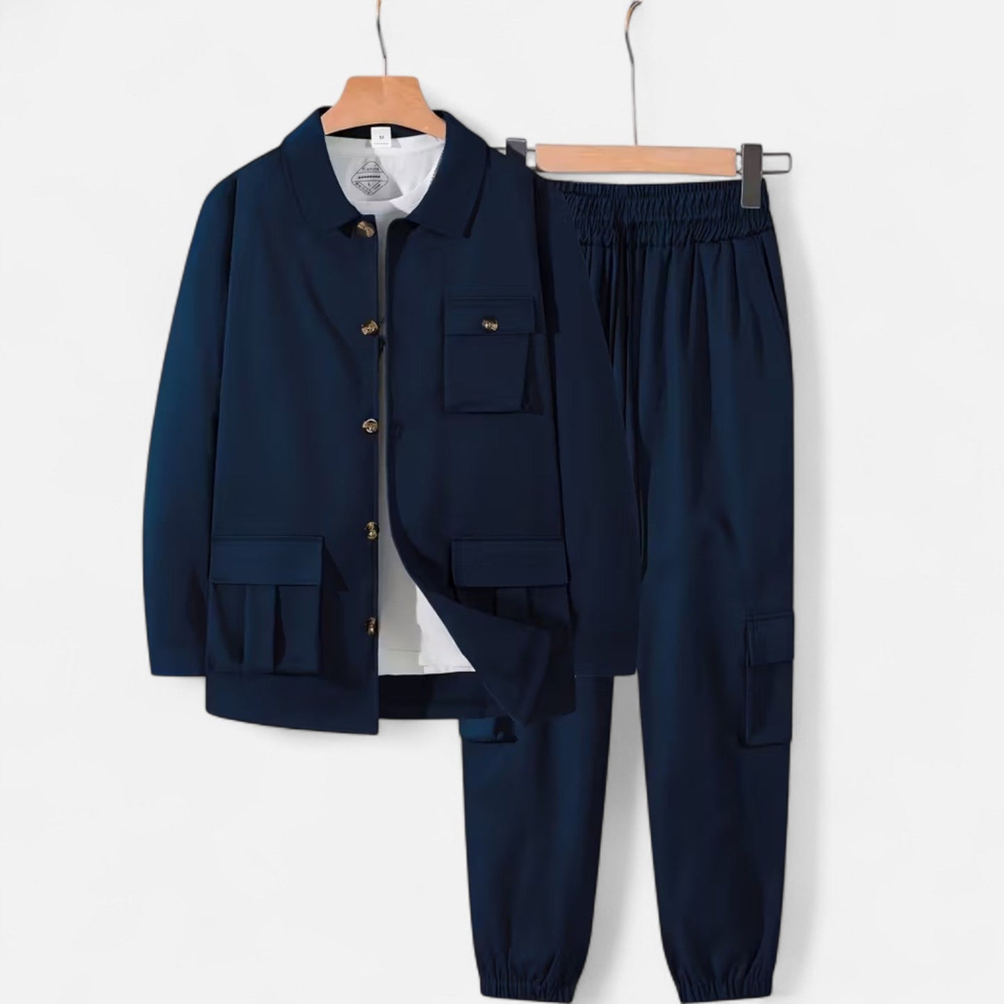 Casual Workwear Set Homme | Ensemble Veste & Pantalon | Style Fonctionnel & Élégance Décontractée