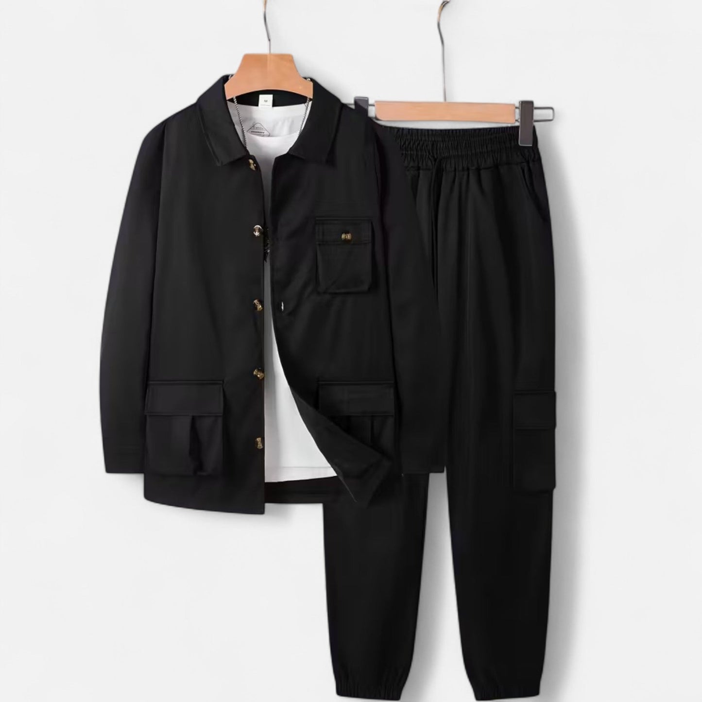 Casual Workwear Set Homme | Ensemble Veste & Pantalon | Style Fonctionnel & Élégance Décontractée