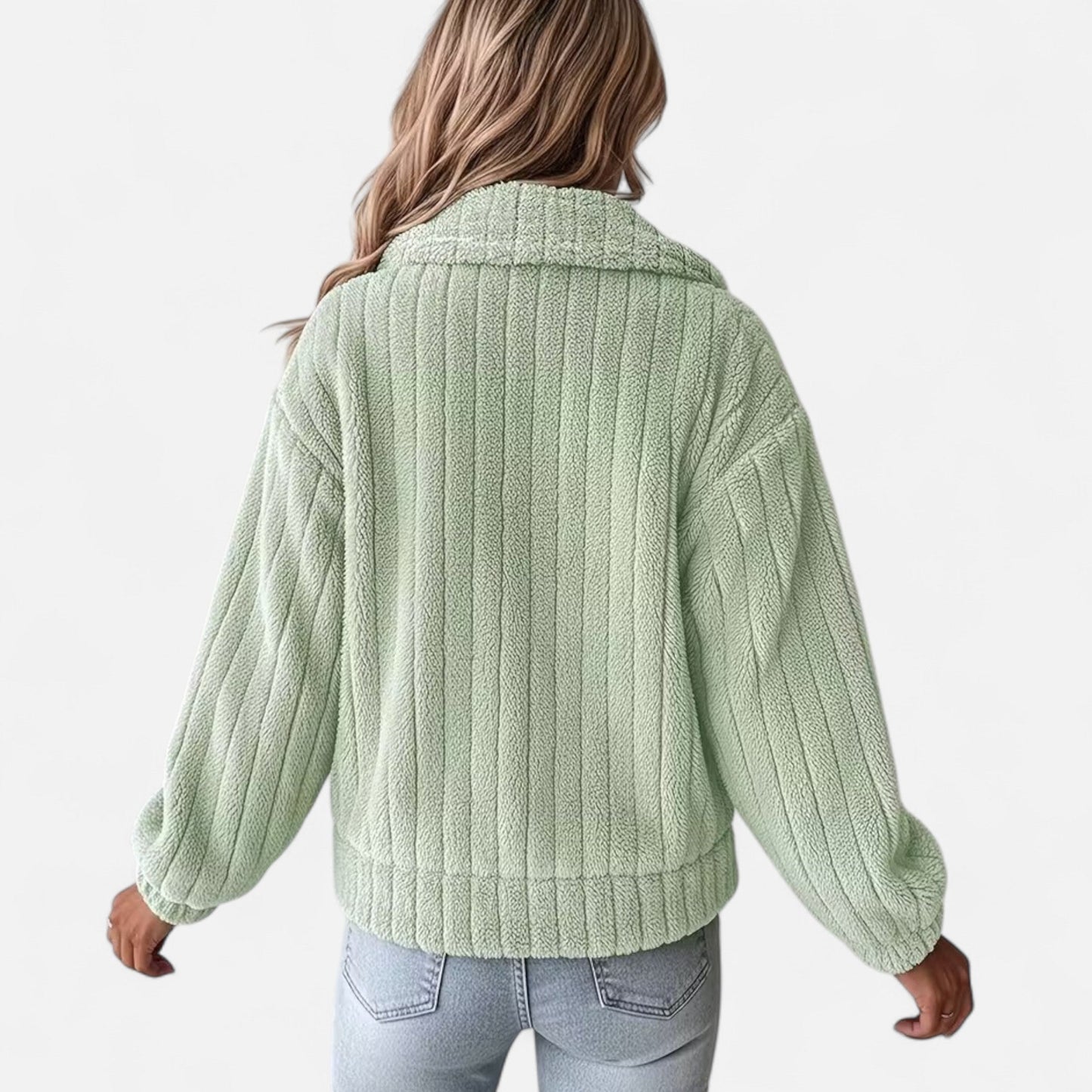 Plush Casual Jacket Femme | Veste Douce et Élégante | Confort & Style d’Hiver