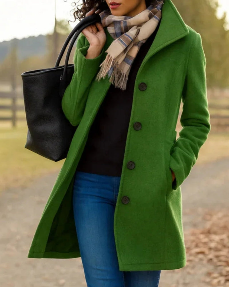 Trench-Coat Long pour Femme – Style Classique pour les Journées Fraîches