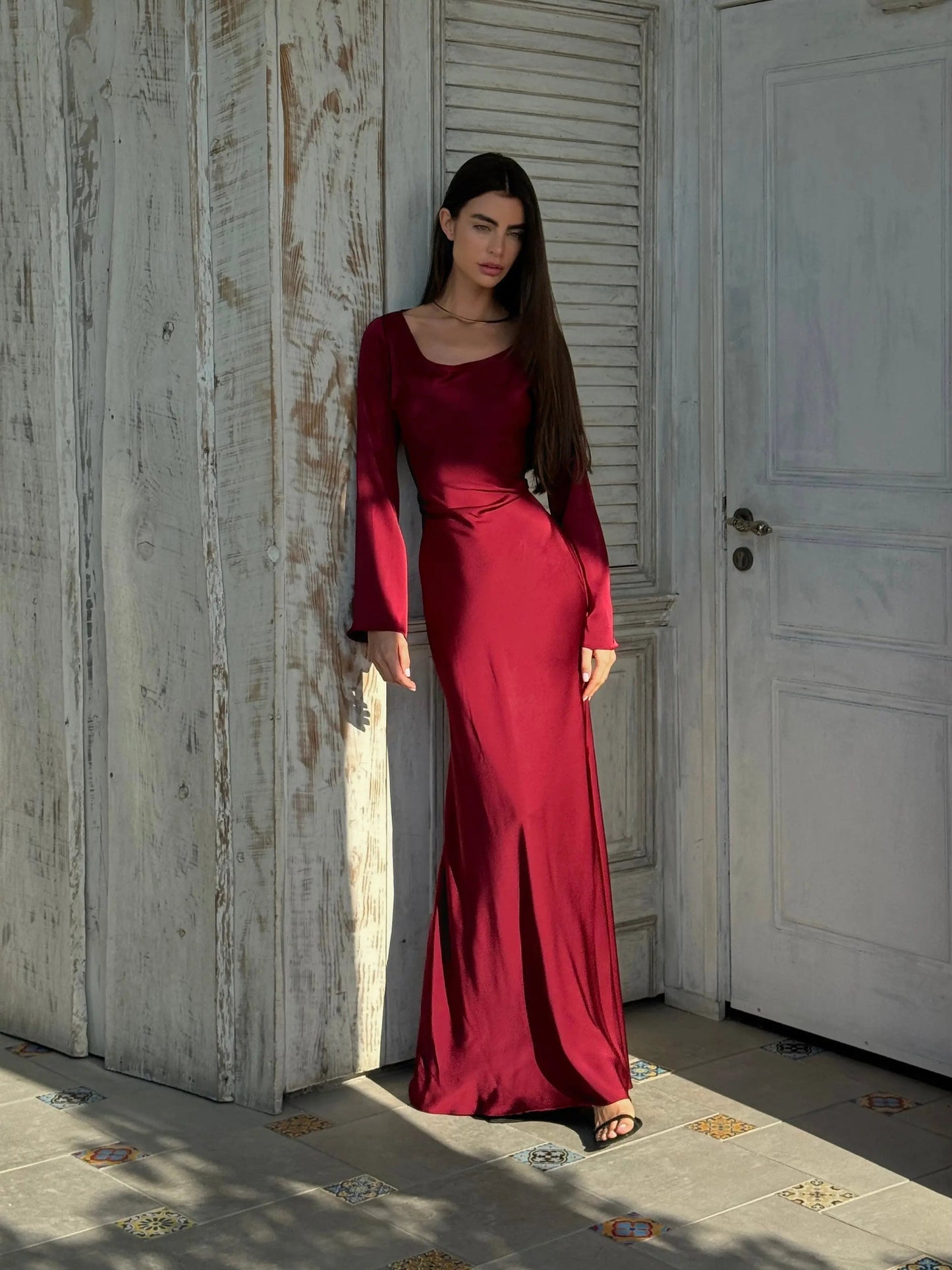 Evening Dress Femme Élégante | Maxi-Robe Longue Cintrée pour Occasions Spéciales