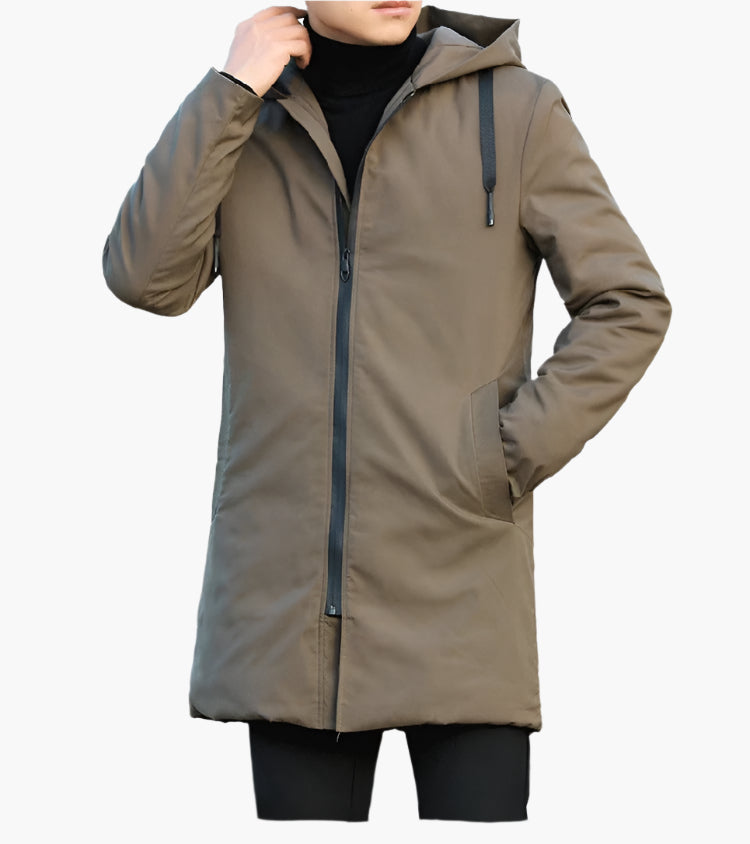 Veste d’Hiver Homme avec Capuche | Imperméable, Coupe-Vent & Chaude pour l’Automne et l’Hiver