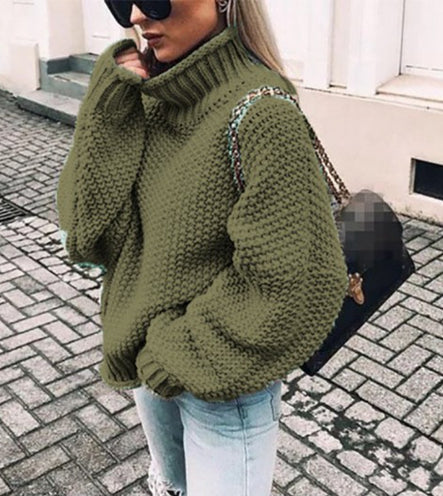 Gros Knit Turtleneck Femme | Pull Chaud et Chic pour l’Hiver