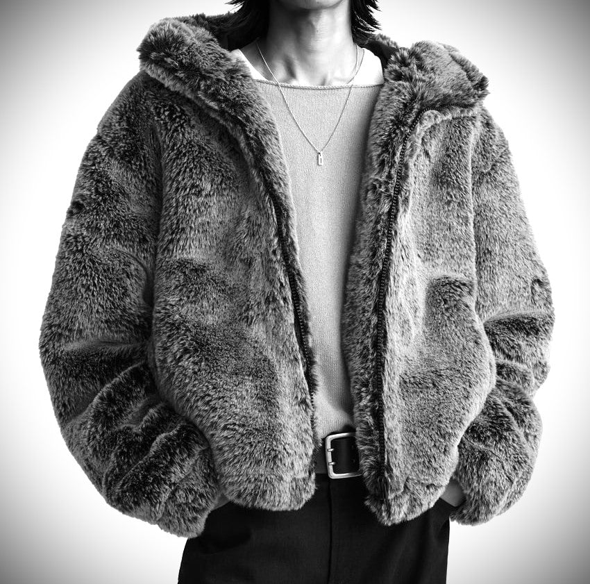 Priscille | Teddy Jacket Femme Grise Doublure Fourrure Zippée Chaude