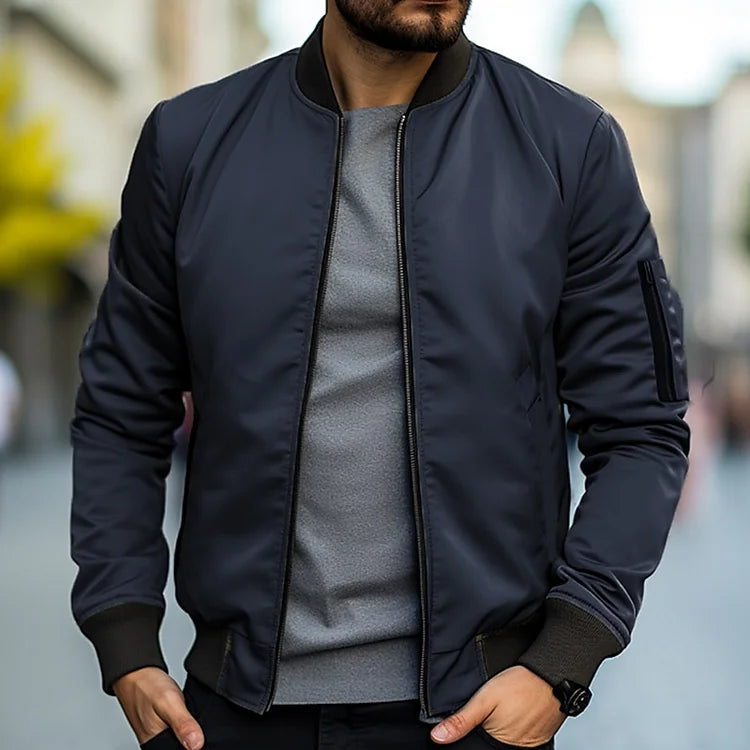 Vance | Bomber Homme Classique Zippé Élégant