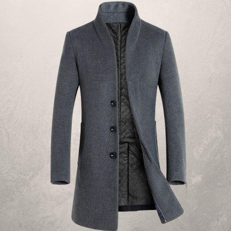 Manteau long élégant pour homme – Chic, Sophistiqué & Polyvalent