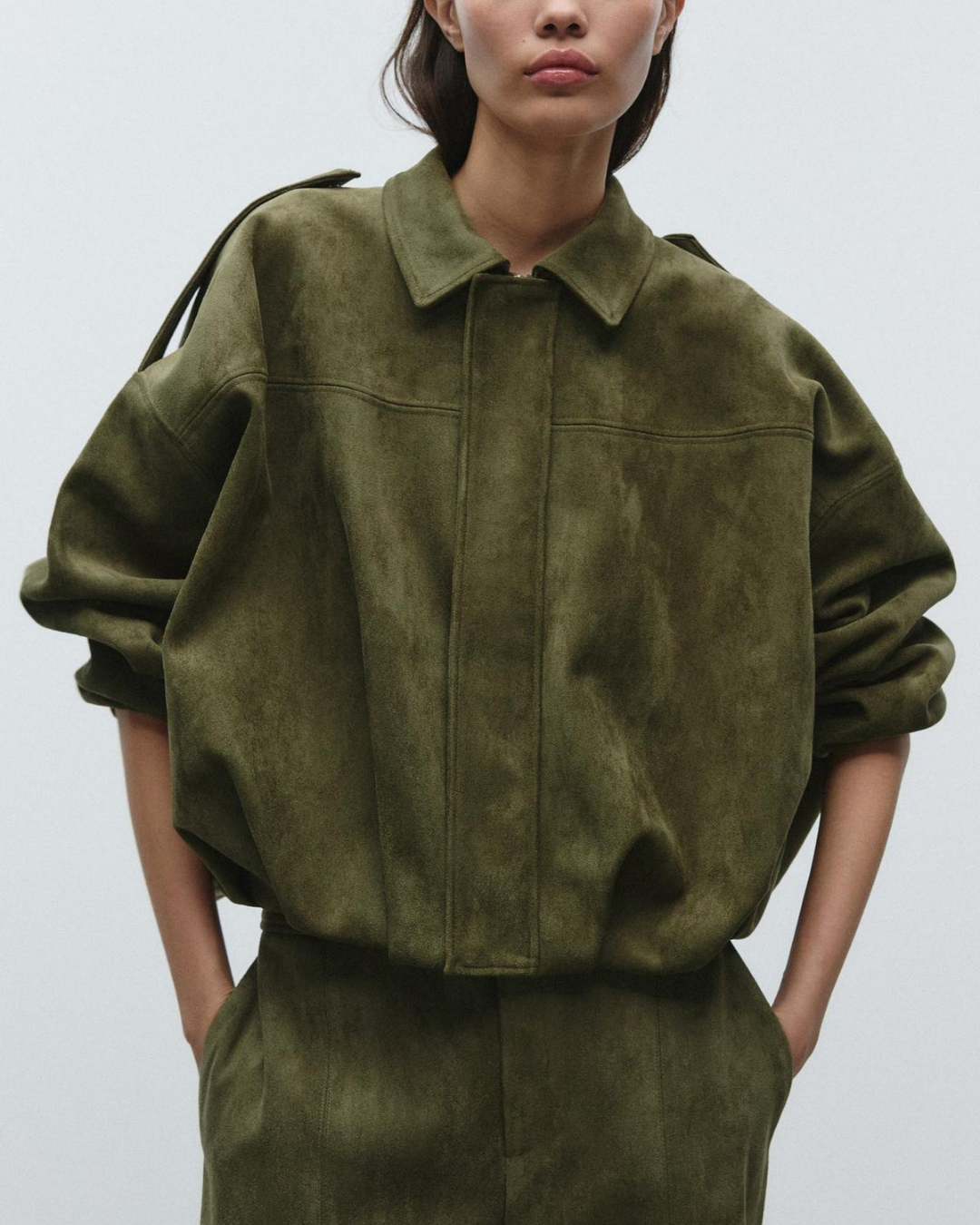 Oversized Velours Jacket Femme | Veste Chic et Confortable pour l’Automne