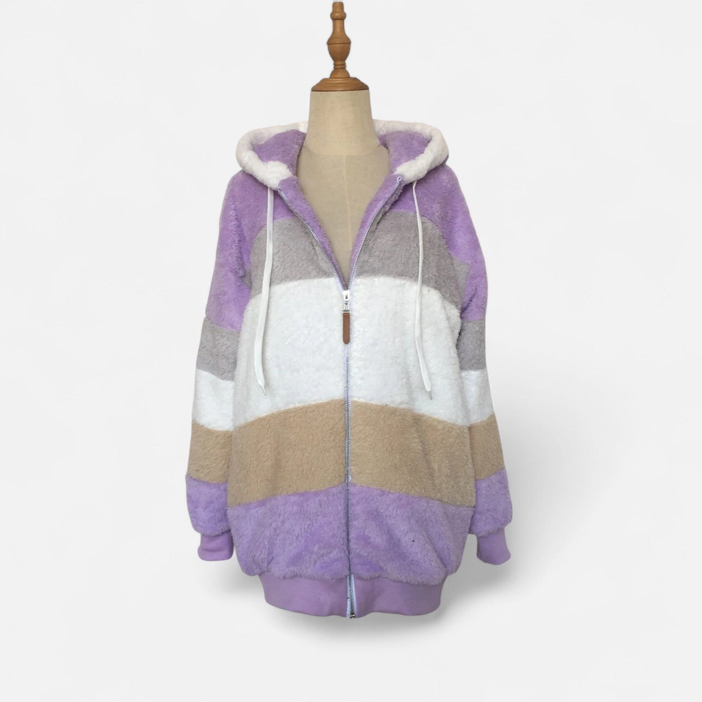 Oversized Hooded Jacket Femme | Veste Chaude Automne Hiver | Élégance Décontractée & Confort Douillet