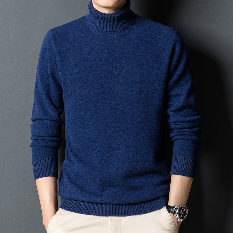 Pull Homme Col Roulé en Cachemire | Élégance et Confort Premium