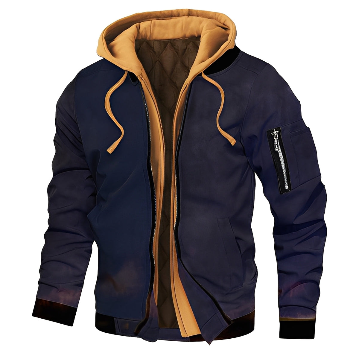 Bomber Homme avec Capuche | Style Urbain, Chaud et Résistant à l’Humidité